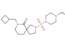 7-(cyclobutylmethyl)-2-[(4-methylpiperazin-1-yl)sulfonyl]-2,7-diazaspiro[4.5]decan-6-one