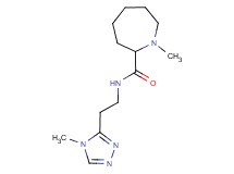 1-methyl-N-[2-(4-methyl-4H-1,2,4-triazol-3-yl)ethyl]azepane-2-carboxamide