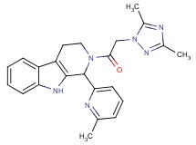 2-[(3,5-dimethyl-1H-1,2,4-triazol-1-yl)acetyl]-1-(6-methyl-2-pyridinyl)-2,3,4,9-tetrahydro-1H-beta-carboline