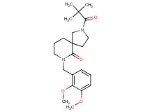 7-(2,3-dimethoxybenzyl)-2-(2,2-dimethylpropanoyl)-2,7-diazaspiro[4.5]decan-6-one