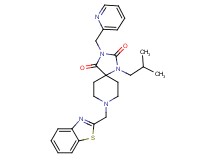 8-(1,3-benzothiazol-2-ylmethyl)-1-isobutyl-3-(2-pyridinylmethyl)-1,3,8-triazaspiro[4.5]decane-2,4-dione