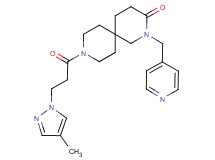 9-[3-(4-methyl-1H-pyrazol-1-yl)propanoyl]-2-(pyridin-4-ylmethyl)-2,9-diazaspiro[5.5]undecan-3-one