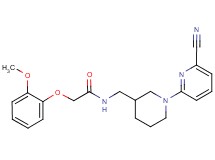 N-{[1-(6-cyanopyridin-2-yl)piperidin-3-yl]methyl}-2-(2-methoxyphenoxy)acetamide