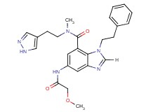 5-[(methoxyacetyl)amino]-N-methyl-1-(2-phenylethyl)-N-[2-(1H-pyrazol-4-yl)ethyl]-1H-benzimidazole-7-carboxamide