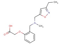 (2-{[[(3-ethylisoxazol-5-yl)methyl](methyl)amino]methyl}phenoxy)acetic acid