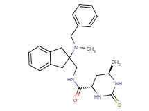 (4S*,6R*)-N-({2-[benzyl(methyl)amino]-2,3-dihydro-1H-inden-2-yl}methyl)-6-methyl-2-thioxohexahydro-4-pyrimidinecarboxamide