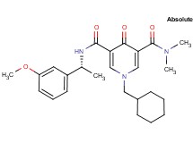 1-(cyclohexylmethyl)-N'-[(1R)-1-(3-methoxyphenyl)ethyl]-N,N-dimethyl-4-oxo-1,4-dihydro-3,5-pyridinedicarboxamide