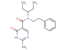 N-(1-ethylpropyl)-2-methyl-6-oxo-N-(2-phenylethyl)-1,6-dihydropyrimidine-5-carboxamide