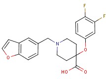 1-(1-benzofuran-5-ylmethyl)-4-(3,4-difluorophenoxy)piperidine-4-carboxylic acid