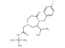 N-(tert-butyl)-2-[4-(4-fluorobenzyl)-3-isopropyl-5-oxo-1,4-diazepan-1-yl]acetamide