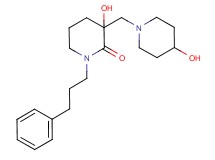 3-hydroxy-3-[(4-hydroxypiperidin-1-yl)methyl]-1-(3-phenylpropyl)piperidin-2-one