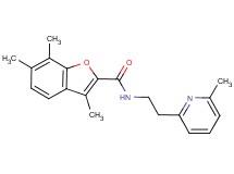 3,6,7-trimethyl-N-[2-(6-methyl-2-pyridinyl)ethyl]-1-benzofuran-2-carboxamide