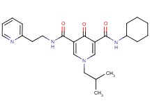 N-cyclohexyl-1-isobutyl-4-oxo-N'-[2-(2-pyridinyl)ethyl]-1,4-dihydro-3,5-pyridinedicarboxamide