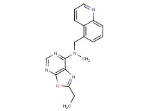 2-ethyl-N-methyl-N-(5-quinolinylmethyl)[1,3]oxazolo[5,4-d]pyrimidin-7-amine