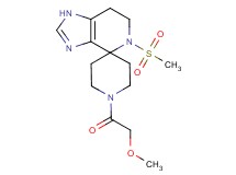 1'-(methoxyacetyl)-5-(methylsulfonyl)-1,5,6,7-tetrahydrospiro[imidazo[4,5-c]pyridine-4,4'-piperidine]