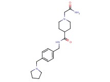 1-(2-amino-2-oxoethyl)-N-[4-(1-pyrrolidinylmethyl)benzyl]-4-piperidinecarboxamide