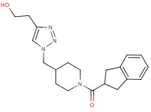 2-(1-{[1-(2,3-dihydro-1H-inden-2-ylcarbonyl)-4-piperidinyl]methyl}-1H-1,2,3-triazol-4-yl)ethanol