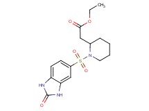 ethyl {1-[(2-oxo-2,3-dihydro-1H-benzimidazol-5-yl)sulfonyl]-2-piperidinyl}acetate