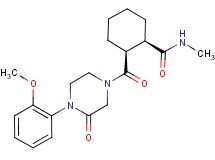 (1R*,2S*)-2-{[4-(2-methoxyphenyl)-3-oxo-1-piperazinyl]carbonyl}-N-methylcyclohexanecarboxamide