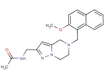 N-({5-[(2-methoxy-1-naphthyl)methyl]-4,5,6,7-tetrahydropyrazolo[1,5-a]pyrazin-2-yl}methyl)acetamide