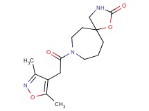 8-[(3,5-dimethyl-4-isoxazolyl)acetyl]-1-oxa-3,8-diazaspiro[4.6]undecan-2-one
