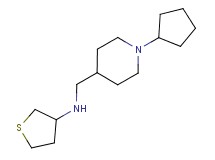 N-[(1-cyclopentylpiperidin-4-yl)methyl]tetrahydrothiophen-3-amine