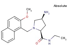 (2S,4S)-4-amino-N-ethyl-1-[(2-methoxy-1-naphthyl)methyl]pyrrolidine-2-carboxamide