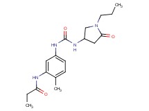 N-[2-methyl-5-({[(5-oxo-1-propylpyrrolidin-3-yl)amino]carbonyl}amino)phenyl]propanamide