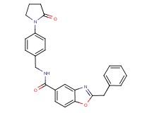 2-benzyl-N-[4-(2-oxo-1-pyrrolidinyl)benzyl]-1,3-benzoxazole-5-carboxamide
