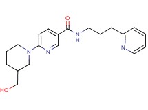 6-[3-(hydroxymethyl)-1-piperidinyl]-N-[3-(2-pyridinyl)propyl]nicotinamide