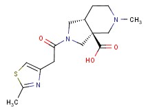 (3aS*,7aR*)-5-methyl-2-[(2-methyl-1,3-thiazol-4-yl)acetyl]octahydro-3aH-pyrrolo[3,4-c]pyridine-3a-carboxylic acid