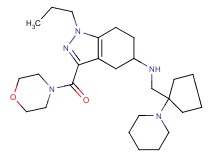 3-(4-morpholinylcarbonyl)-N-{[1-(1-piperidinyl)cyclopentyl]methyl}-1-propyl-4,5,6,7-tetrahydro-1H-indazol-5-amine
