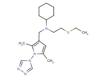 N-{[2,5-dimethyl-1-(4H-1,2,4-triazol-4-yl)-1H-pyrrol-3-yl]methyl}-N-[2-(ethylthio)ethyl]cyclohexanamine