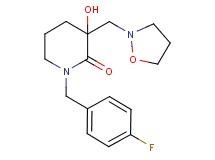 1-(4-fluorobenzyl)-3-hydroxy-3-(2-isoxazolidinylmethyl)-2-piperidinone