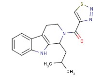 1-isobutyl-2-(1,2,3-thiadiazol-4-ylcarbonyl)-2,3,4,9-tetrahydro-1H-beta-carboline