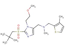 1-[2-[(2,2-dimethylpropyl)sulfonyl]-1-(2-methoxyethyl)-1H-imidazol-5-yl]-N-methyl-N-[(3-methyl-2-thienyl)methyl]methanamine