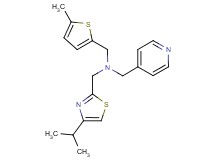 1-(4-isopropyl-1,3-thiazol-2-yl)-N-[(5-methyl-2-thienyl)methyl]-N-(pyridin-4-ylmethyl)methanamine