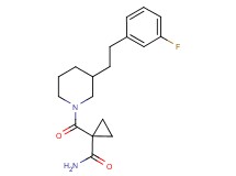 1-({3-[2-(3-fluorophenyl)ethyl]-1-piperidinyl}carbonyl)cyclopropanecarboxamide