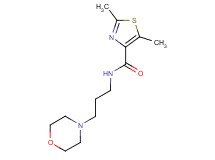 2,5-dimethyl-N-(3-morpholin-4-ylpropyl)-1,3-thiazole-4-carboxamide