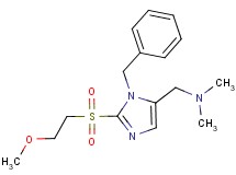 ({1-benzyl-2-[(2-methoxyethyl)sulfonyl]-1H-imidazol-5-yl}methyl)dimethylamine