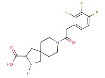 8-[(2,3,4-trifluorophenyl)acetyl]-2,8-diazaspiro[4.5]decane-3-carboxylic acid