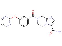 7-[3-(pyrimidin-2-yloxy)benzoyl]-5,6,7,8-tetrahydroimidazo[1,2-a]pyrazine-3-carboxamide