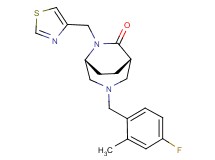 (1S*,5R*)-3-(4-fluoro-2-methylbenzyl)-6-(1,3-thiazol-4-ylmethyl)-3,6-diazabicyclo[3.2.2]nonan-7-one