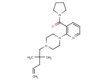 1-(2,2-dimethylpent-4-en-1-yl)-4-[3-(pyrrolidin-1-ylcarbonyl)pyridin-2-yl]piperazine