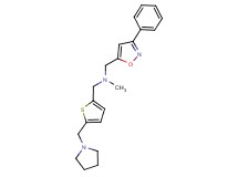 N-methyl-1-(3-phenyl-5-isoxazolyl)-N-{[5-(1-pyrrolidinylmethyl)-2-thienyl]methyl}methanamine