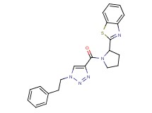 2-(1-{[1-(2-phenylethyl)-1H-1,2,3-triazol-4-yl]carbonyl}-2-pyrrolidinyl)-1,3-benzothiazole