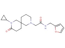 2-(8-cyclopropyl-9-oxo-2,8-diazaspiro[5.5]undec-2-yl)-N-(2-furylmethyl)acetamide