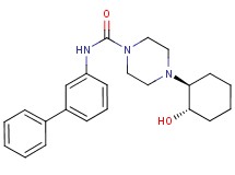 N-biphenyl-3-yl-4-[(1S*,2S*)-2-hydroxycyclohexyl]piperazine-1-carboxamide