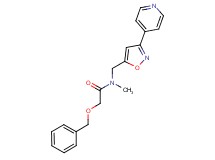 2-(benzyloxy)-N-methyl-N-{[3-(4-pyridinyl)-5-isoxazolyl]methyl}acetamide