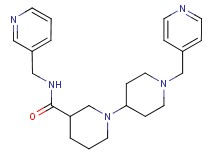 N-(pyridin-3-ylmethyl)-1'-(pyridin-4-ylmethyl)-1,4'-bipiperidine-3-carboxamide